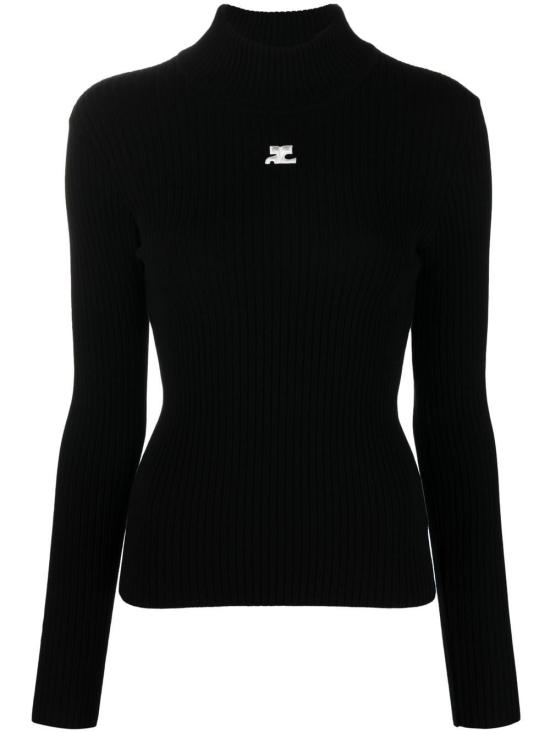 26FW 쿠레쥬 터틀넥 PERMPU022FI00019999 BLACK