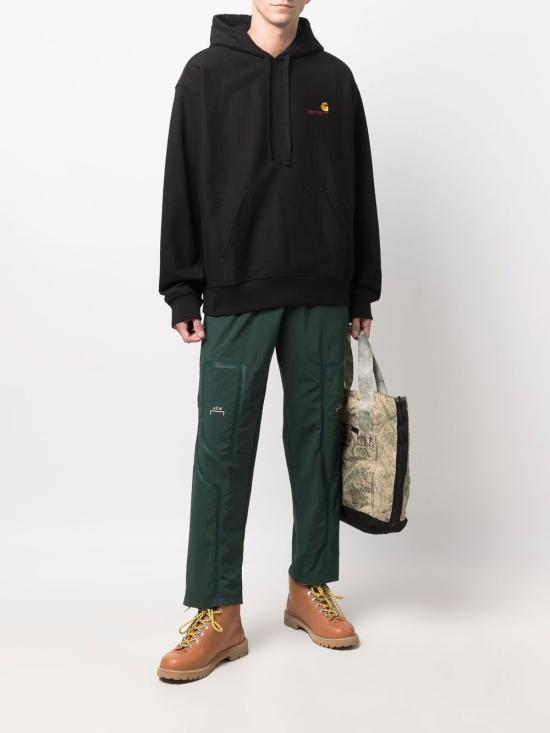 26FW 칼하트 WIP 후드 아메리칸 스크립트 스웨트셔츠 I02827989XX BLACK - CARHARTT WIP