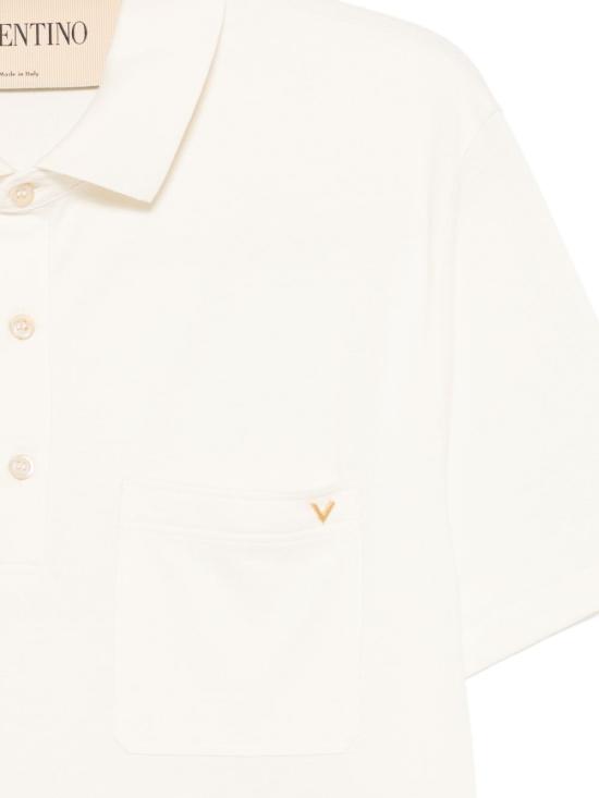 26FW 발렌티노 가라바니 반팔 티셔츠 VMH04VBMDA03 AVORIO - VALENTINO GARAVANI