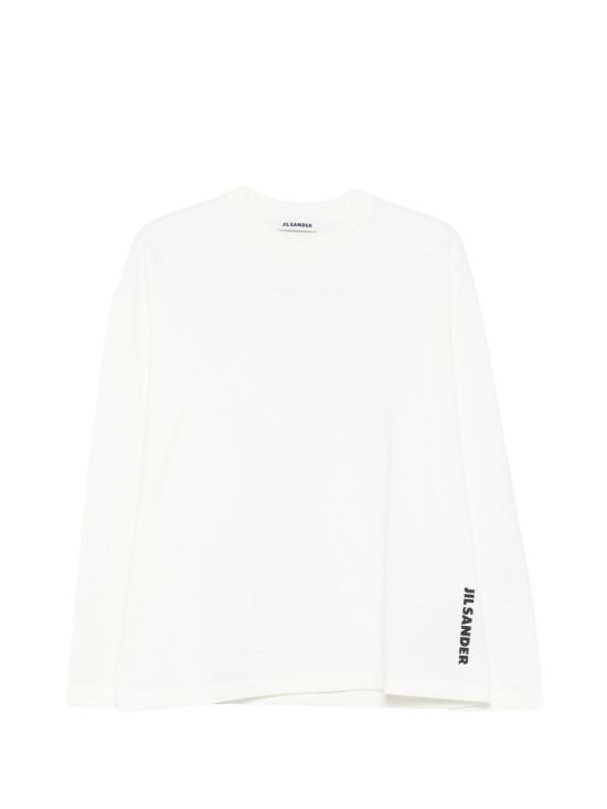 26FW 질샌더 반팔 티셔츠 J02GC0174J20347102 WHITE