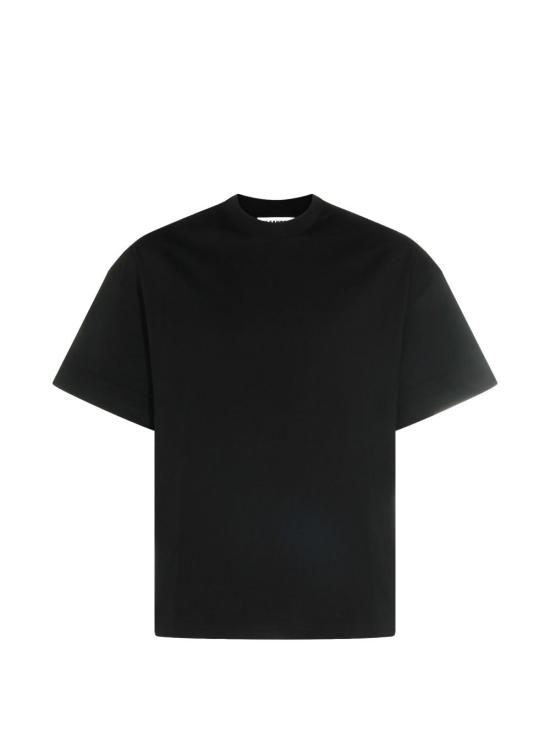 26FW 질샌더 반팔 티셔츠 J02GC0173J20348001 BLACK