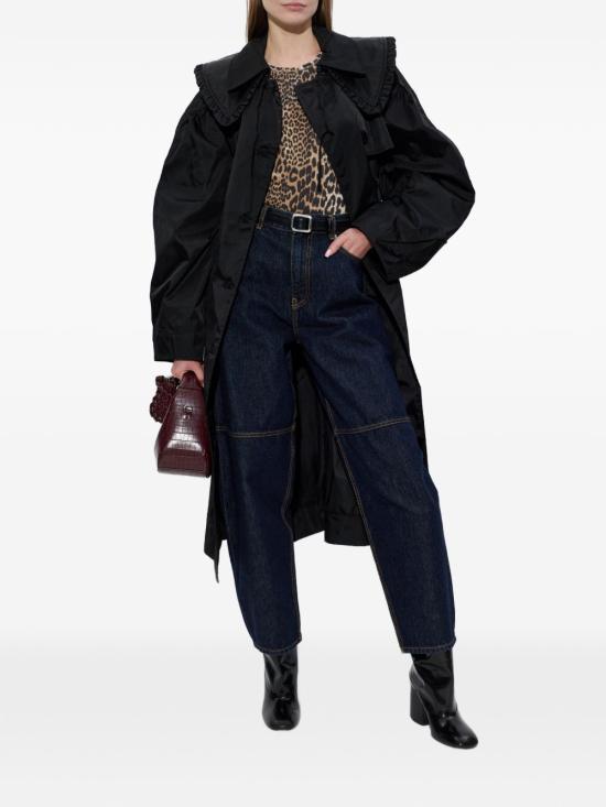 26FW 가니 반팔 티셔츠 A1050177943 LEOPARD PRINT - GANNI