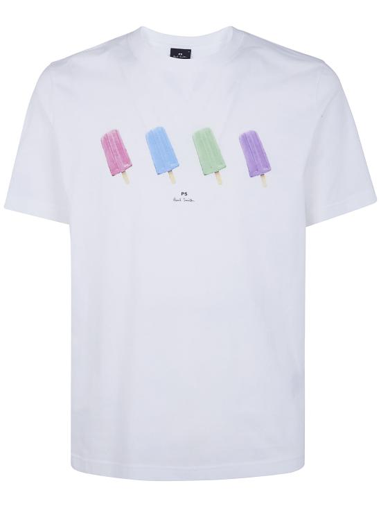 26SS 폴 스미스 지브라 패치 반팔 M2R011RVP578001 WHITE