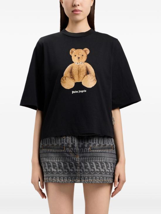 26SS 팜앤젤스 반팔 티셔츠 PWAA079S26JER0061060 BLACK