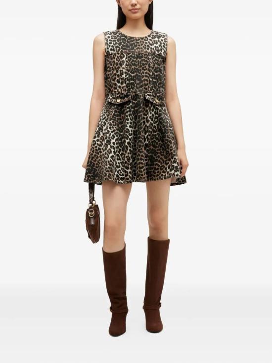 26SS 가니 레오파드 데님 미니ㅣ 드레스 A1030191859 LEOPARD - GANNI