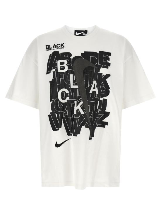  꼼데가르송 반팔 티셔츠 Comme Des Garçons 화이트 코튼 티셔츠
