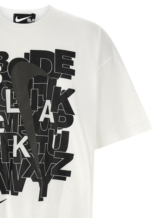  꼼데가르송 반팔 티셔츠 Comme Des Garçons 화이트 코튼 티셔츠 - COMME DES GARCONS