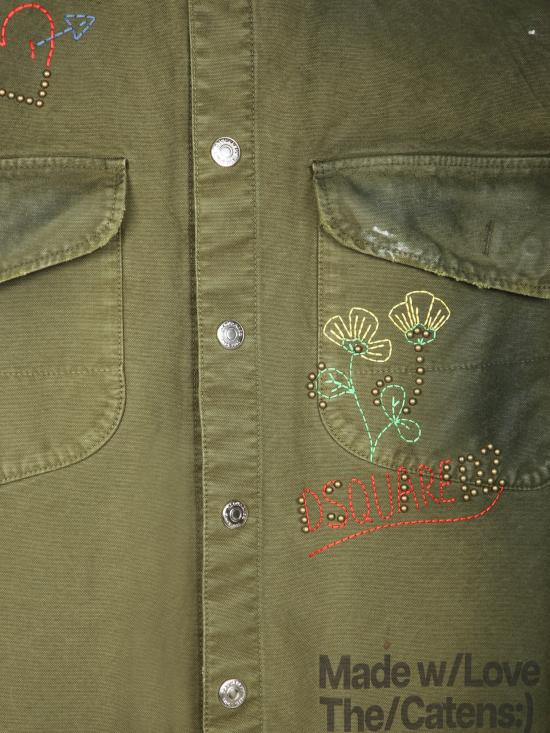 26SS 디스퀘어드2 셔츠 S71DM0822 D35106 693 Green - DSQUARED2