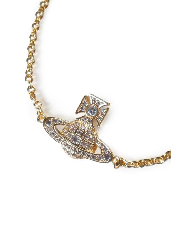 26FW 비비안웨스트우드 팔찌 6102021S 02R102R102 GOLD WHITE CZ - VIVIENNE WESTWOOD