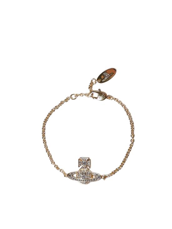 26FW 비비안웨스트우드 팔찌 6102021S 02R102R102 GOLD WHITE CZ