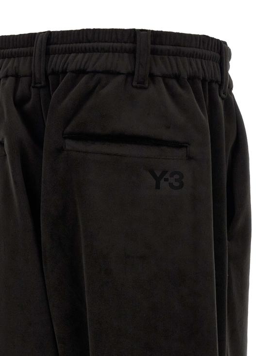 26FW 와이쓰리 트레이닝/조거 팬츠 벨벳 효과 조거 팬츠 블랙 - Y-3