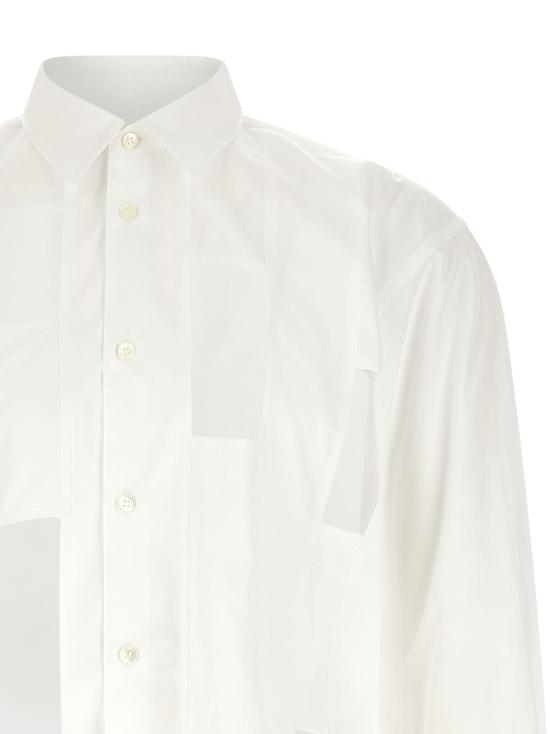  꼼데가르송 블라우스 Comme Des Garçons 코튼  화이트 - COMME DES GARCONS