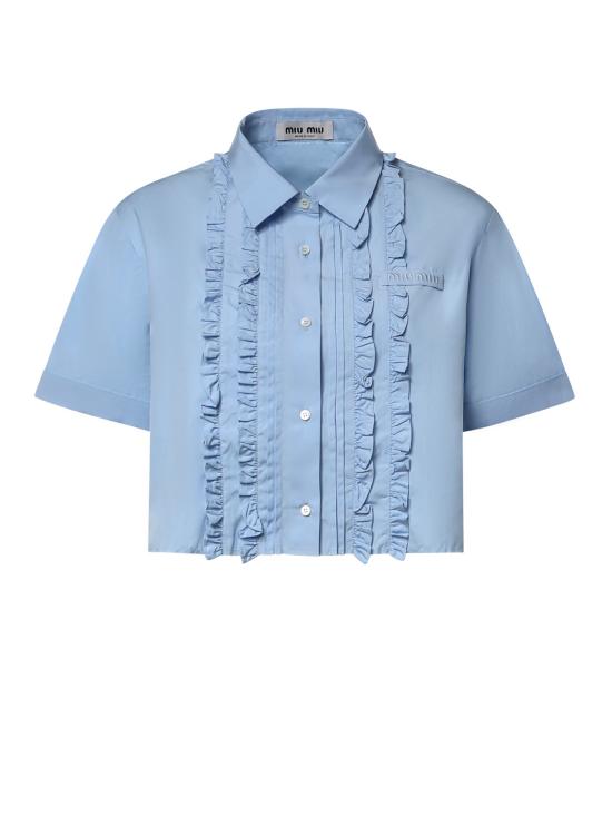 26FW 미우미우 셔츠 MK2045 10RGF0013 LIGHT BLUE