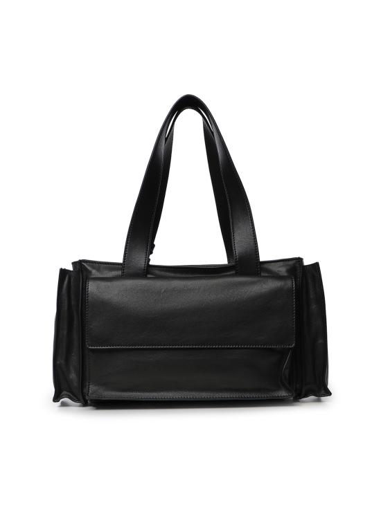 26FW 미우미우 유틸리테 나파 레더 탑 핸들 백 5BG335 2G7QF0002 BLACK - MIU MIU
