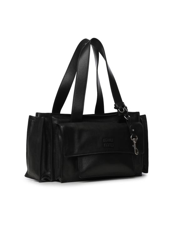 26FW 미우미우 유틸리테 나파 레더 탑 핸들 백 5BG335 2G7QF0002 BLACK - MIU MIU