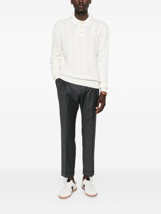26FW 그랑싸쏘 스웨터 231722E17 White - GRAN SASSO