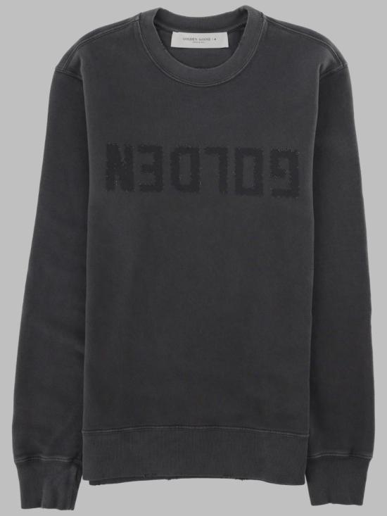 26FW 골든구스 골든 레터링 올리브 그린 스웨트셔츠 GMP01223 P00064260318 CHARCOAL