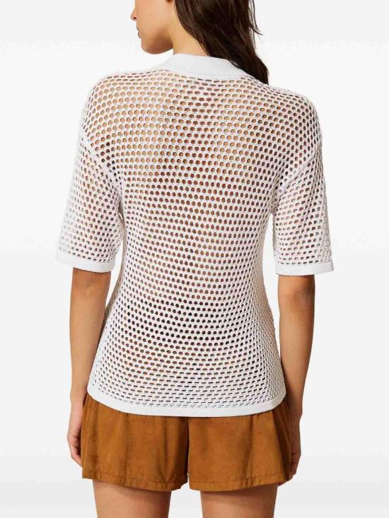 26SS 트윈셋 폴로 티셔츠 261AP303300526 Cream - TWINSET
