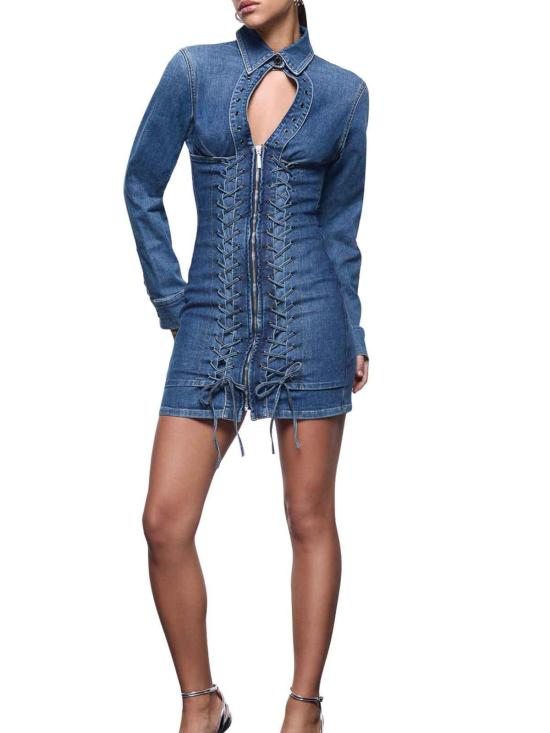 26SS 리우조 숏 원피스 UA6508D039979157 Blue - LIU JO