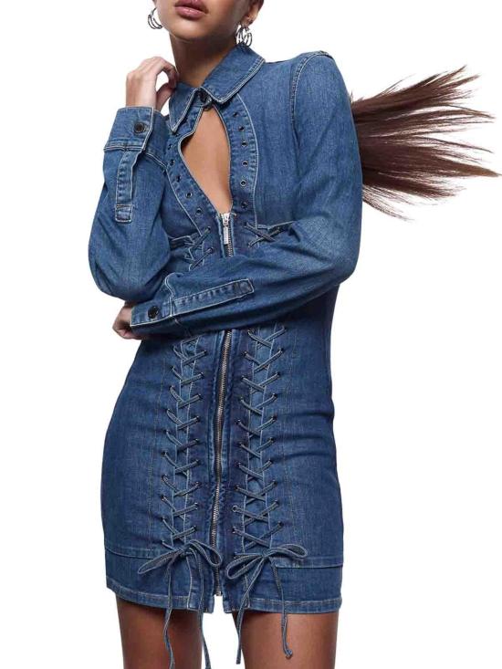 26SS 리우조 숏 원피스 UA6508D039979157 Blue - LIU JO