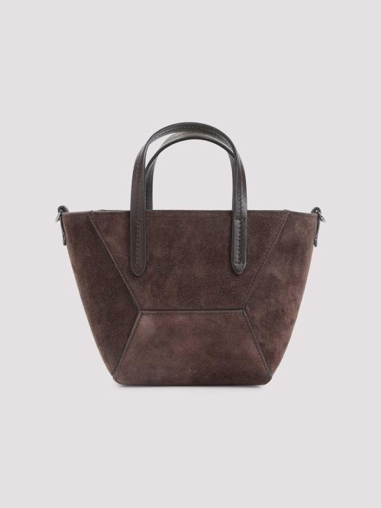 25FW 브루넬로 쿠치넬리 스웨이드 BC Duo 미니 백 MBDLD2675PC9885 Brown - BRUNELLO CUCINELLI