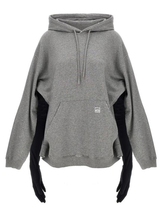  MM6 메종마르지엘라 숏 원피스 Mm6 메종 마르지엘라 코튼 숏 드레스 그레이 - MM6 MAISON MARGIELA