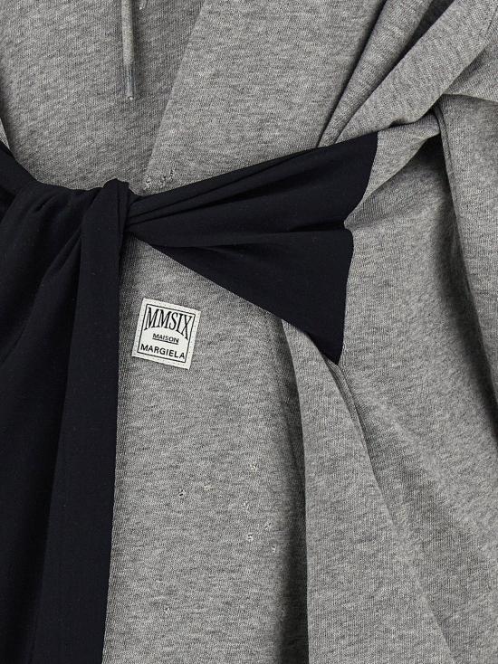  MM6 메종마르지엘라 숏 원피스 Mm6 메종 마르지엘라 코튼 숏 드레스 그레이 - MM6 MAISON MARGIELA