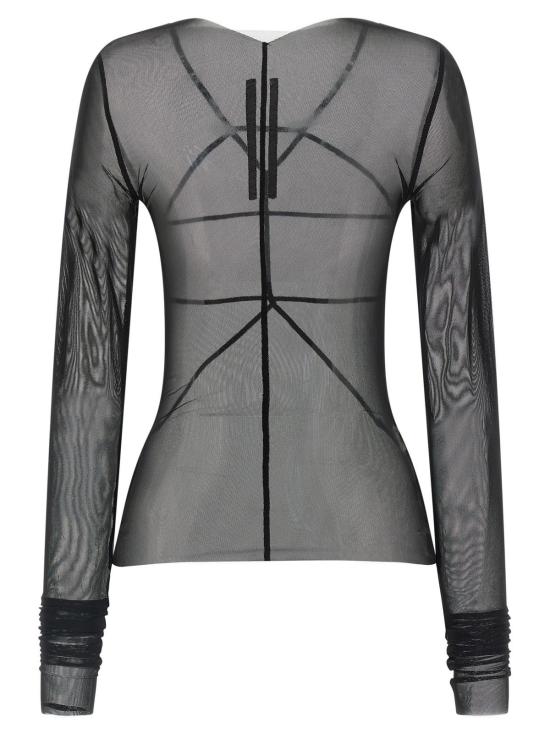  릭 오웬스 블라우스 템플 탑 스웨터 블랙 - RICK OWENS