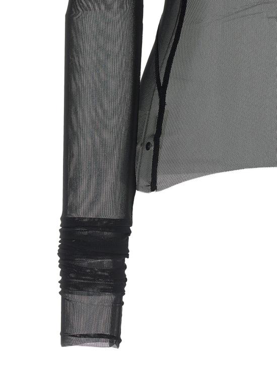  릭 오웬스 블라우스 템플 탑 스웨터 블랙 - RICK OWENS