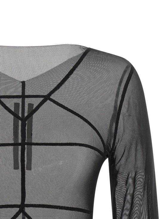  릭 오웬스 블라우스 템플 탑 스웨터 블랙 - RICK OWENS