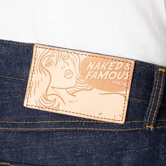  네이키드 & 페이머스 데님 팬츠 네이키드 앤 페이머스 트루 가이 브롤러 셀비지 진 - NAKED & FAMOUS