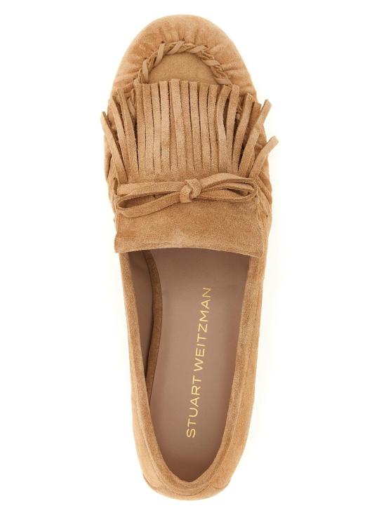  스튜어트 와이츠먼 로퍼 브릿 프린지  브라운 - STUART WEITZMAN