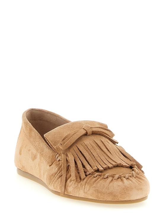  스튜어트 와이츠먼 로퍼 브릿 프린지  브라운 - STUART WEITZMAN