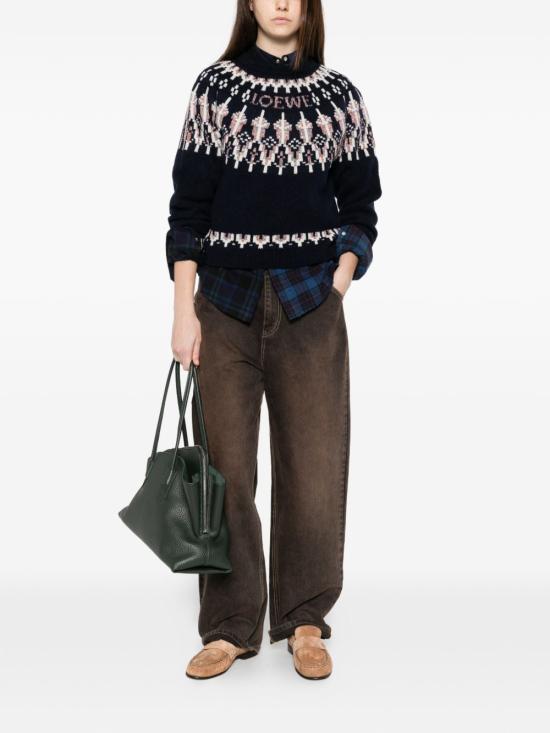 26SS 로에베 스웨터 S359Y14KIB 4746 NAVY MULTI DOM - LOEWE