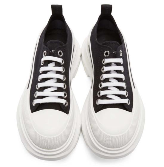  알렉산더 맥퀸 트레드 슬릭 레이스 업 705660W4MV21070 Black - ALEXANDER MCQUEEN