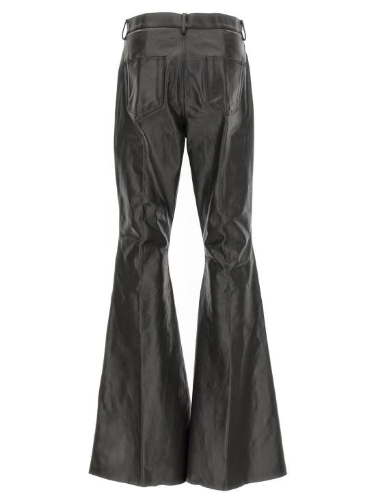  릭 오웬스 치노 팬츠 볼란 카고 카프스킨 플레어 팬츠 블랙 - RICK OWENS