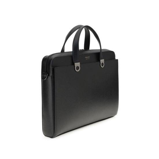  살바토레 페라가모 브리프케이스 페라가모 간치니 비즈니스 서류가방 블랙 - SALVATORE FERRAGAMO