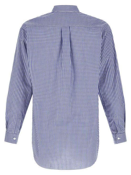  꼼데가르송 블라우스 Comme Des Garçons 블루 코튼 - COMME DES GARCONS