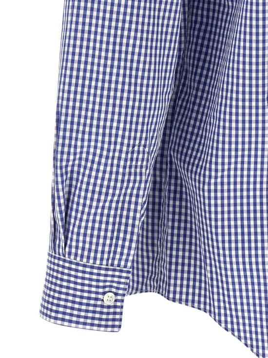  꼼데가르송 블라우스 Comme Des Garçons 블루 코튼 - COMME DES GARCONS