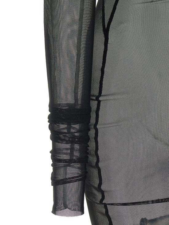  릭 오웬스 롱 원피스 엑스트라 롱 템플 드레스 블랙 - RICK OWENS