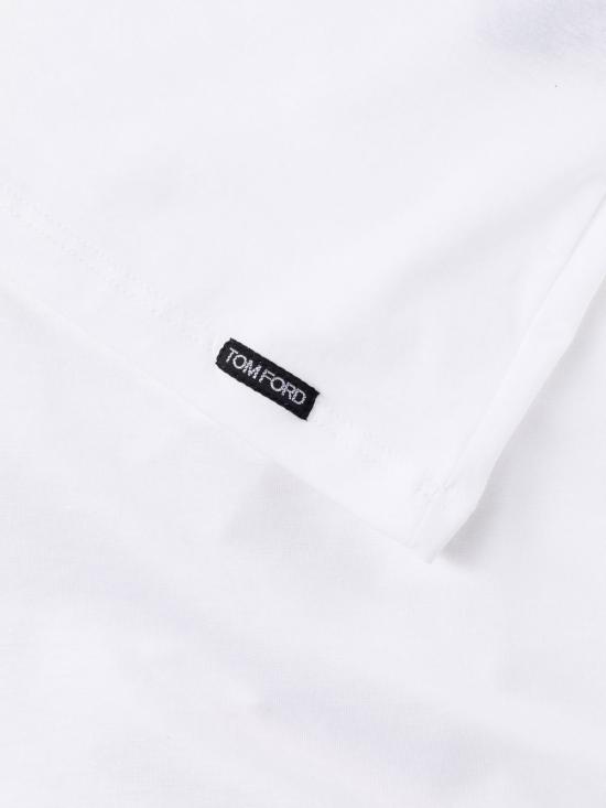  톰포드 긴팔 티셔츠 T4M141410 100 White - TOMFORD