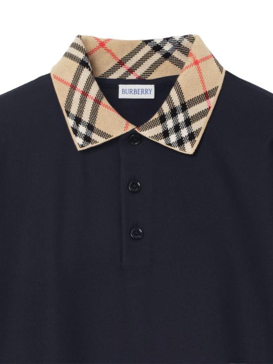 26FW 버버리 폴로 티셔츠 8126967 A1222 Navy - BURBERRY