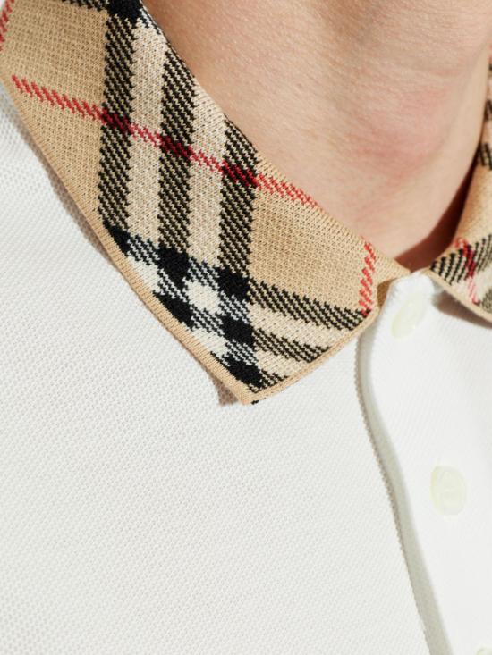 26FW 버버리 폴로 티셔츠 8126966 B7078 Chalk - BURBERRY