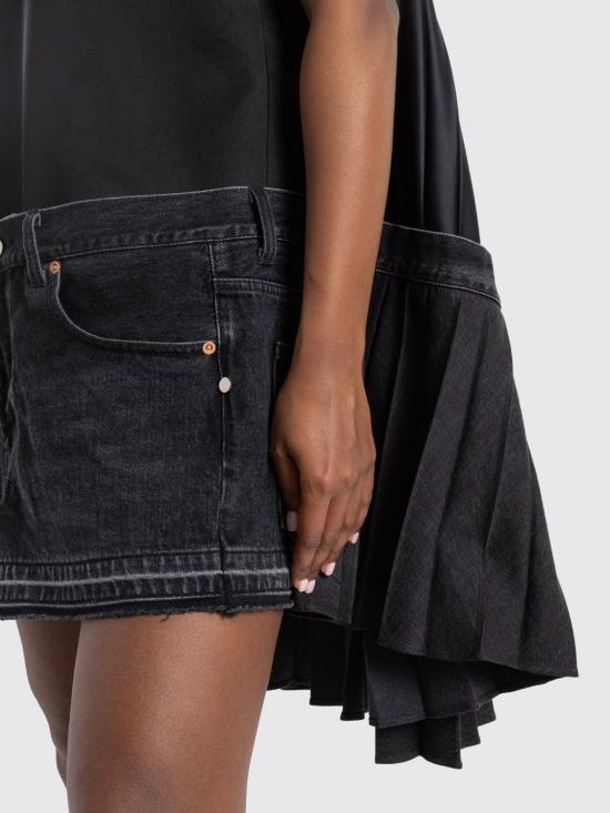26SS 사카이 미디 원피스 2608462 001 Black - SACAI