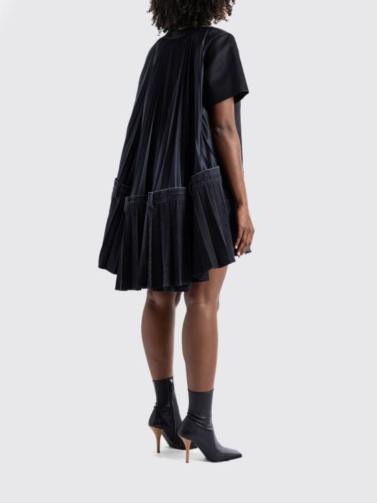 26SS 사카이 미디 원피스 2608462 001 Black - SACAI