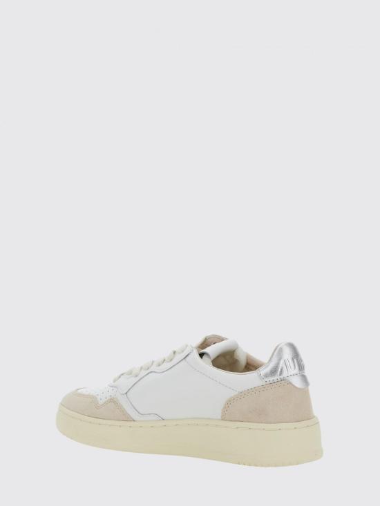 26FW 오트리 메달리스트 로우 레더 스니커즈 AULW LS74 Silver - AUTRY