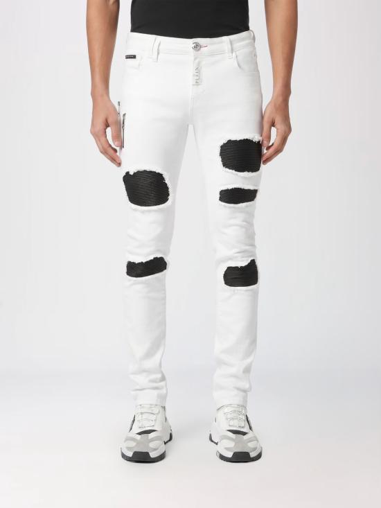 25FW 필립 플레인 데님 팬츠 SADCMDT3703PDE004N 01W White