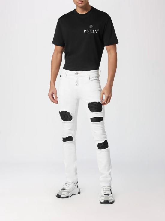 25FW 필립 플레인 데님 팬츠 SADCMDT3703PDE004N 01W White - PHILIPP PLEIN