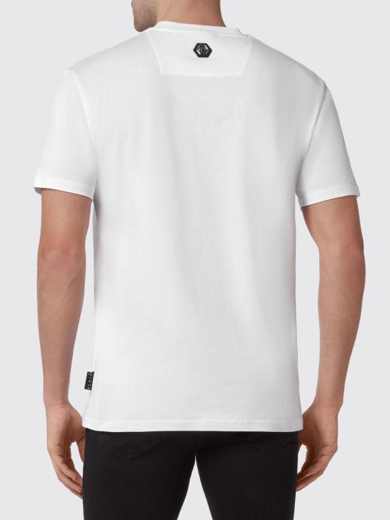 25FW 필립 플레인 반팔 티셔츠 FABCMTK5634PJY002N 01 White - PHILIPP PLEIN