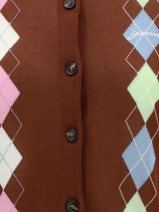 26FW 가니 가디건 A1160009 05H Brown - GANNI